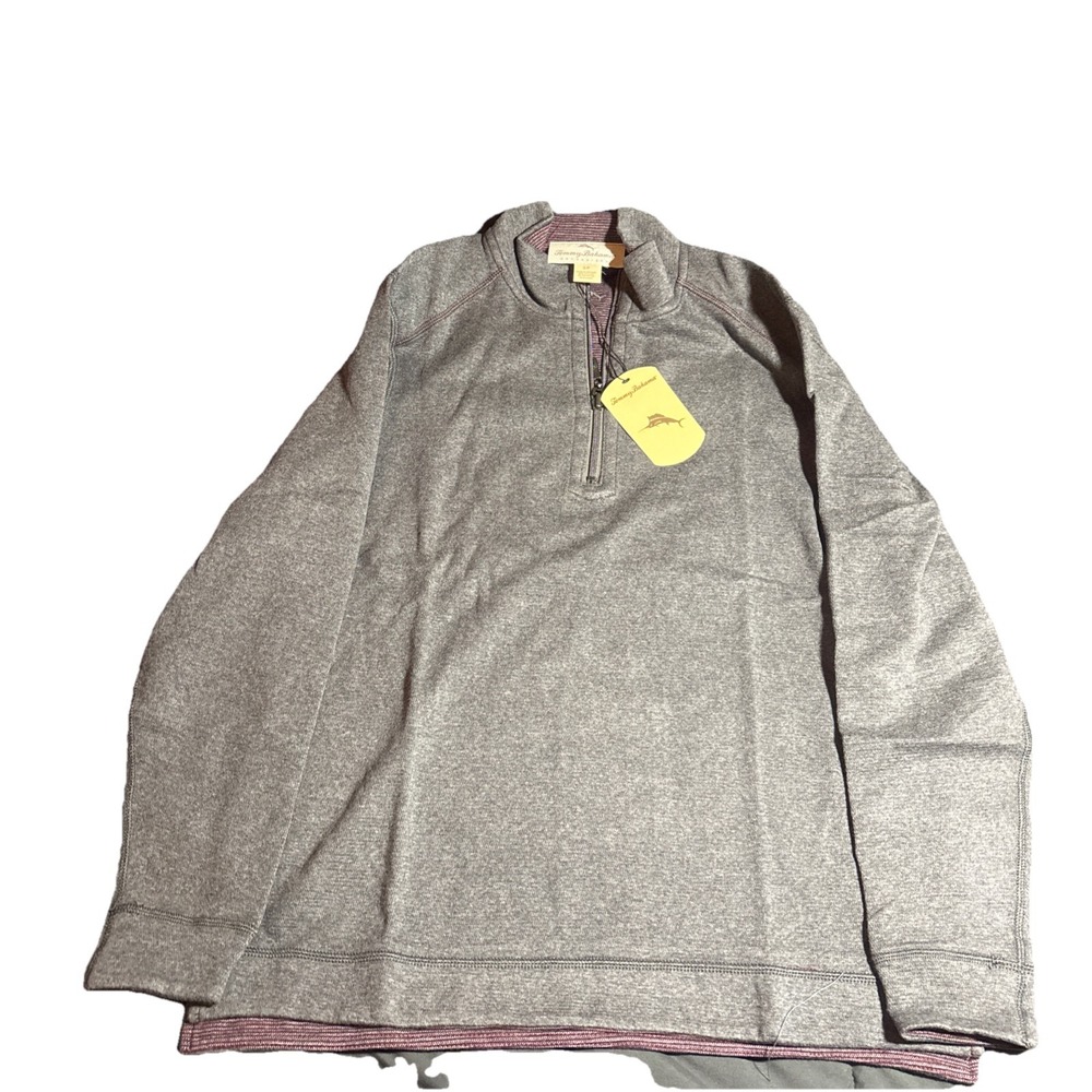 Tommy Bahama Alpine‎ View Reversible Sweater Grey Heather Men's Size Small